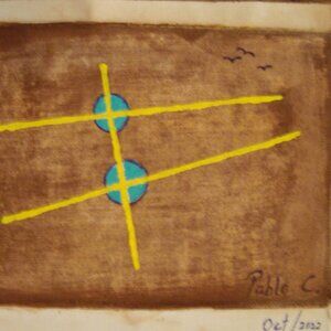 THE PARALLEL POSTULATE __ ACRYLIC on CANVAS